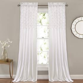 Lush Decor 16t001429 Bayview Light Filtering Window Curtain Panels Pair 54 Inch W X 84 L