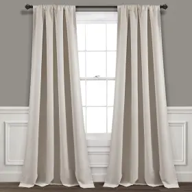 16t007625 Lush Decor Insulated Rod Pocket Blackout Window Curtain Panel Pair 84 Inch Long
