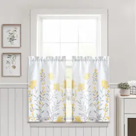 Lush Decor 194938045513 Aprile Linen Kitchen Tiers Set