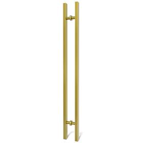 Lvyihan B09t2qj52x Titanium Gold Square Barn Door Handles 12/24/36/48/59 Pull Push Long