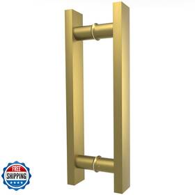 Lvyihan B0cpy8vvj4 Titanium Gold Square Barn Door Handles 12/16/18/24/36/48/59 Pull Push