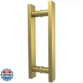 B0cpy8vvj4 Lvyihan Titanium Gold Square Barn Door Handles 12/16/18/24/36/48/59 Pull Push