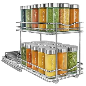 430622ds Lynk Professional Pull Out Spice Organization For Cabinets - 6-3/8 Inch Wi