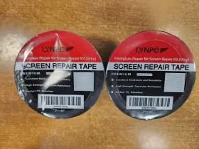 Lynpo 791259795402 2 Rolls Window Screen Repair Tape Fiberglass Grey Inch 80 E2c