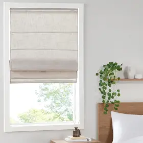 Mp40-7981 Madison Park Kyler Cordless Roman Shades - 34 Inch W X 64 H Linen Blend Natural