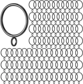 Maitys-58fbj Maity Maitys 100 Pcs Metal Curtain Rings With Eyelet Inner Diameter Rin