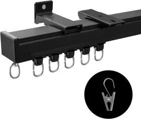 Makefeile 691045133312 Ceiling Curtain Track And Wall Mounted Heavy-duty Curtains Rails Room Rv