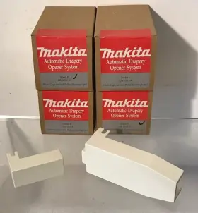 Zz411001-a Makita Nos Four Automatic Drapery White End Caps For Pully Housing #