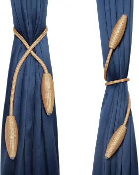 Malani Overseas Wire Gold 2 Pc. Diy Twist Curtain Tieback Clips Creative Decorative Window Drape Tie