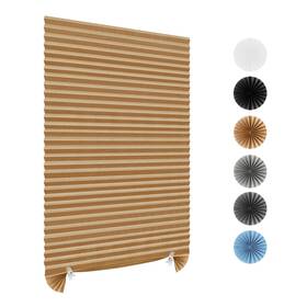 Maloki 741060104559 Pleated Window Shades Temporary Blinds Cordless Light Filtering