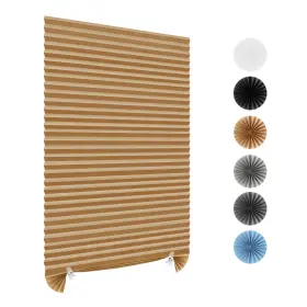 Maloki 741060104559 Pleated Window Shades Temporary Blinds Cordless Light Filtering