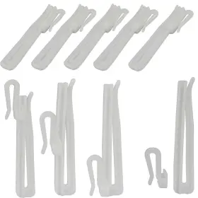 30029656878 Mangood 30 Pcs Adjustable Curtain Hooks For Drapes Depth Pinch Pleat Locking