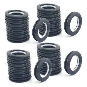 Mangood 784133169420 32 Pack Curtain Grommet Inner Diameter 1-9/16 Inch 40mm Eyelet Rings Ro
