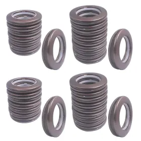 Mangood-0032 Mangood 784133169444 32 Pack Curtain Grommet Inner Diameter 1-9/16 Inch 40mm Eyelet Rings Ro