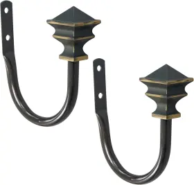 Kn54479 Manufacturing Company Arts And Crafts Window Curtain Holdback Pair Oil Rubbed Bronze