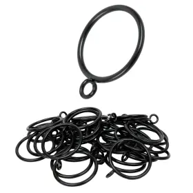 100200blk Manysky Curtain Rings With Eyelets 48 Pack Metal Drapery For Pinch Pleat Curta