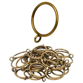 100200brz Manysky Curtain Rings With Eyelets 48 Pack Metal Drapery For Pinch Pleat Curta