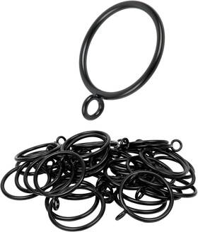 Manysky 445034640649 Curtain Rings With Eyelets 48 Pack Metal Drapery For Pinch Pleat Curtains