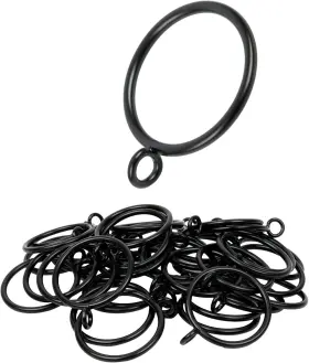 Manysky 445034640649 Curtain Rings With Eyelets 48 Pack Metal Drapery For Pinch Pleat Curtains