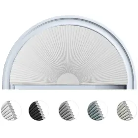 Qianre011 Maritown Arch Window Shade Blackout Cellular Shades Half Circle Moon Covering N