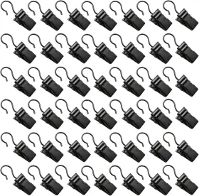 Markeny 744110576085 100pcs Stainless Steel Metal Clips With Hook For Curtain Photos Art Craft Hang