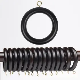 Rngwt1 Mars Exports Wooden Drapery Rod Rings 100 Pcs For 1-1.5 Inch Beech Wood 1.75 Inner Dia