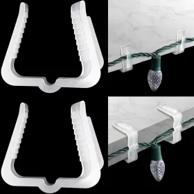Do-marsui-0280 Marsui 50 Pcs Christmas Light Clips Outdoor Roof Hooks 1 5/8 Inch Fascia Boar