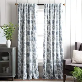 1q2036lain Martha Stewart Jakarta Blackout Rod Pocket/back Tab Window Curtain Panel Pair