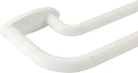 72-144 Mayrhyme 791711703723 Double Curtain Rods White Room Darkening Drapery Rod For Inch