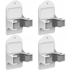 Ab-00001 Mcomce Plastic Broom Holder Wall Mount White 4 Count