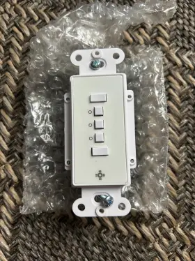 Imlc-ds05-wh-wh Mecho Iq Decorator Switch With Sub Group Controller -