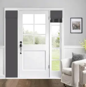Mecodeco 734730505107 100% Blackout Curtains For French And Side Doors Light Blocking Drapes W Inch