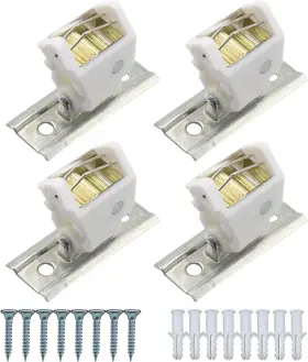 Meetoot 728456081304 4pcs Shade Cord Lock With 8pcs Screws For Roman And Austrian White
