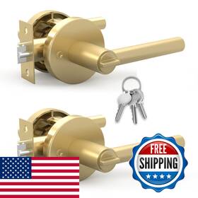 Mega Handles B0ct3r58h4 Ronn Entrance Entry Lever Door Handle Heavy Duty Round Locking