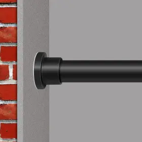 Melchef 718689920853 Room Divider Tension Curtain Rod 28-43 Inch Rust-resistant And