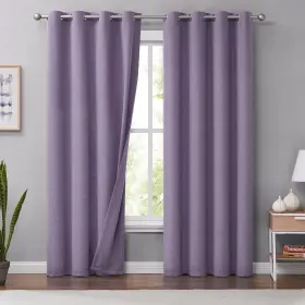 Smm-g2-pl-c Melodieux 100% Blackout Curtains For Bedroom Thermal Insulated Noise Reduc Inch
