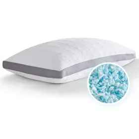 Meoflaw 735626926754 Cooling Queen Size Pillow Shredded Memory Foam Supports Back And Side