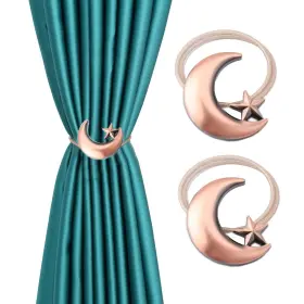 Meriglare 788285744306 Home Chic Yang 1 Pair Kids Room Star Moon Curtain Tiebacks Magnetic