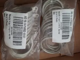 Rg-15-14-pw002-10127 Meriville Metal Curtain Rings With Eyelets Pewter Fits Up To 1-1/4 Inch Rod 2- Packs Of 14 28