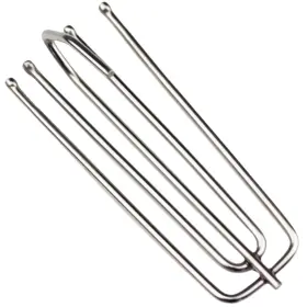 Mn202309ch Merrian Living 60 Pcs Pinch Pleat Curtain Hooks For Drapes 4 Prongs Stainless Steel Pleated