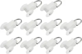 Mtf220727xt0150 Metallixity Curtain Track Rollers 11.5mm/0.45 Inch 30pcs Plastic 11.5mm White