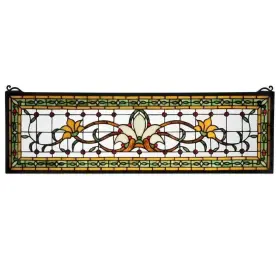 Meyda 705696067473 Saffron Fairytale Transom Stained Glass Window Panel - N/a Multi-color