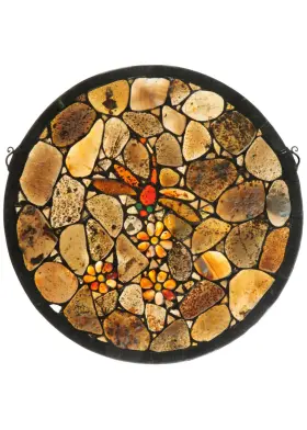 142633 Meyda Tiffany Dragonfly Jadestone Hand-crafted 20 Inch H X W - Bronze