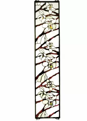 47887 Meyda Tiffany Stained Glass Window Pane - Brass