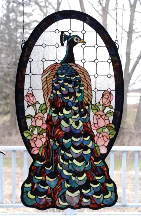 67135 Meyda Tiffany Stained Glass Window -