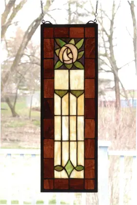 67791 Meyda Tiffany Stained Glass Window -