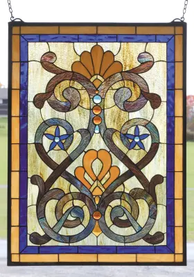 77999 Meyda Tiffany Stained Glass Window -