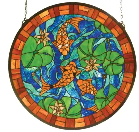 82558 Meyda Tiffany Stained Glass Window -