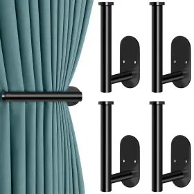 Wth12001 Mgahyi Curtain Tiebacks Adhesive And Screw-in Holdbacks Holders For