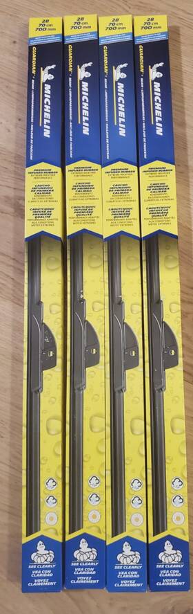 Michelin 079238432808 New 4 Pack 28 Inch Guardian Beam Wiper Blade Windshield - Size